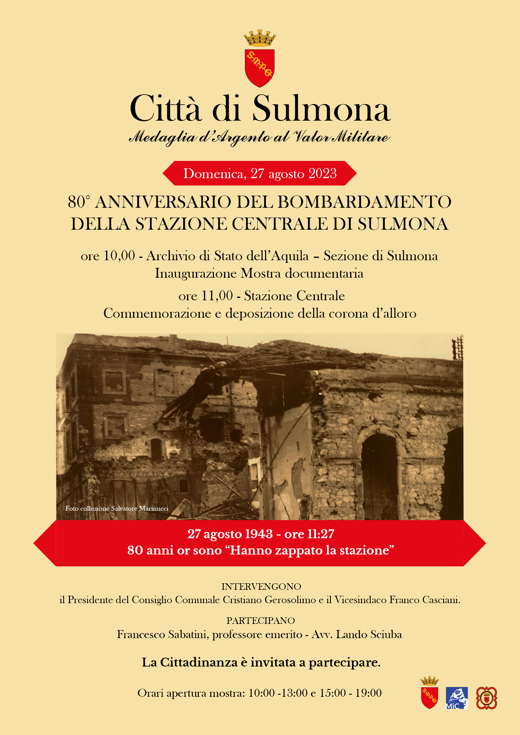 I bombardamenti anglo-americani a Sulmona